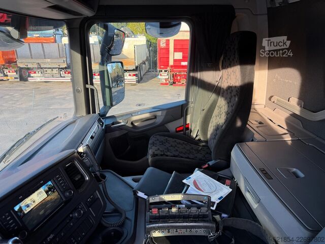 Platforma ładunkowa Scania P320 Flatbed-truck + HIAB X-HiPro 162 E4, 2019