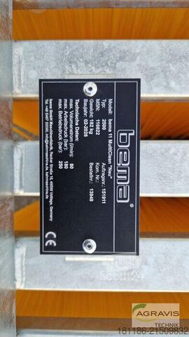 Lauksaimniecības mašīna bema 11 MULTI-CLEAN 2500