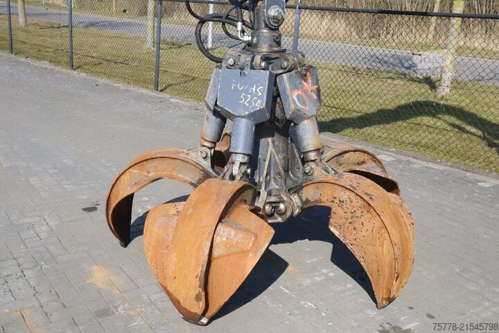 Ratinis ekskavatorius Fuchs MHL 320 | PEEL GRAB | UMSCHLAG | GOOD TIRES