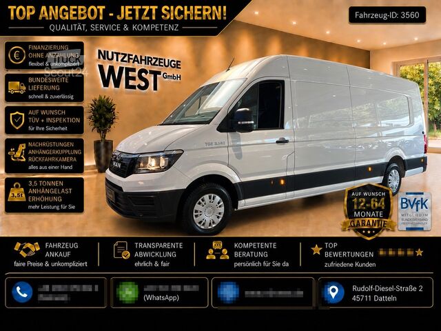 Furgone a tetto alto MAN TGE 3.140 Maxi XXL Hoch+Extra Lang*Garantie*L5H2