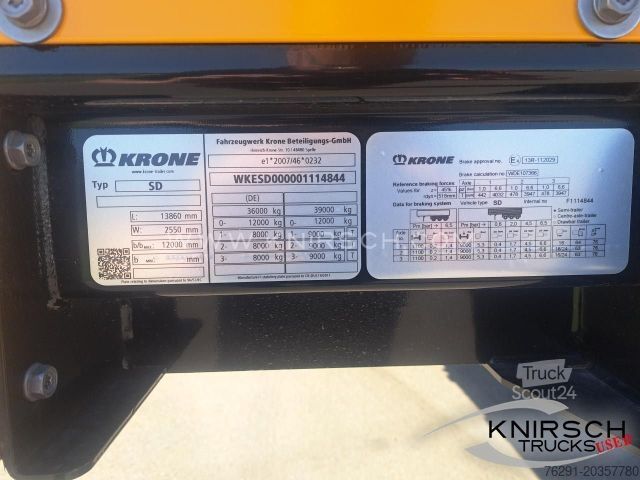 Открытый полуприцеп с тентом KRONE Profi Liner SDP 27, XL, Getränke, Daimler 9.5