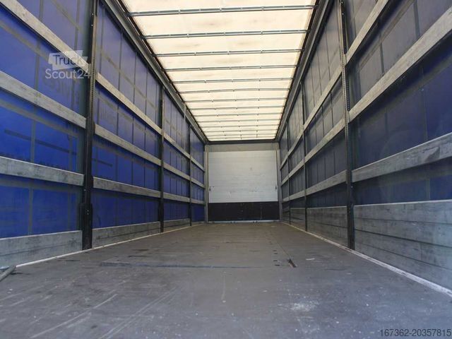 Open semitrailer with tarp SCHWARZMÜLLER SPA 3/E, LIFTING AXLE, MULDA, MULTILOCK, SAF