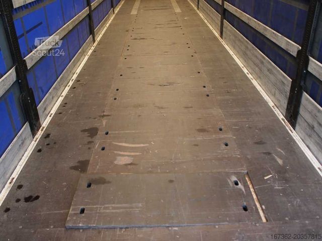 Open semitrailer with tarp SCHWARZMÜLLER SPA 3/E, LIFTING AXLE, MULDA, MULTILOCK, SAF