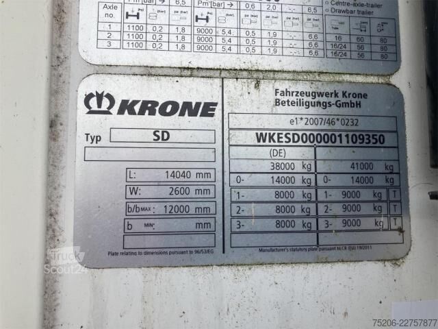 Semi-remorque frigorifique Krone Cool Liner Duoplex Steel Standard