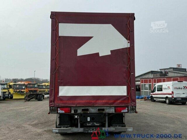 Platformas kravas automašīna ar tentu MAN TGS 26.320 Edscha Schiebeplane Mitnahmestapler V.