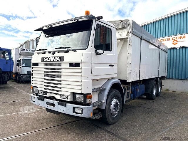 Kipper Scania R113-360 HL 6x2 FULL STEEL SUSPENSION BULK KIPP...