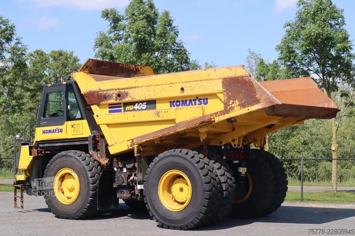 Pašizgāzējs Komatsu HD405 -8E0 | 77 TON | GOOD TIRES