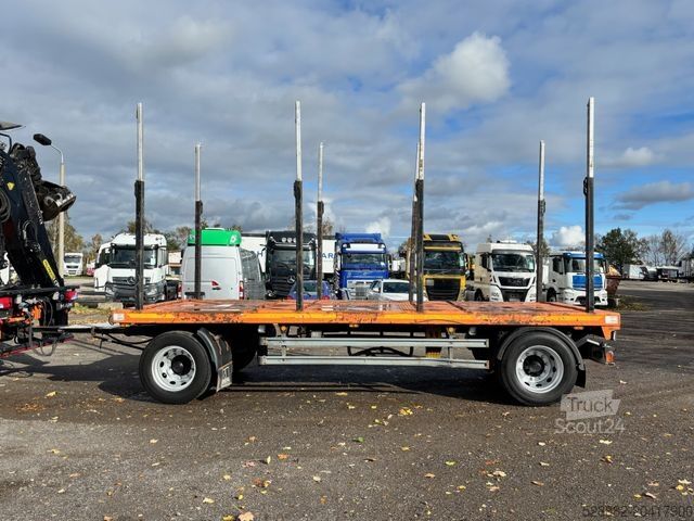 Log trailer DOLL 2P24LZ65 Plateau 6m*Kurzholz*8xExte-Telerungen