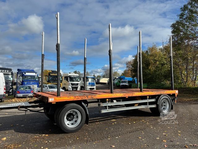 Log trailer DOLL 2P24LZ65 Plateau 6m*Kurzholz*8xExte-Telerungen