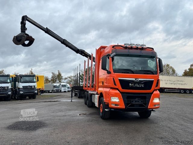 Samochód do przewozu drewna MAN TGX33.510 6x4*Palfinger EpsilonQ150Z96*2xAussch.