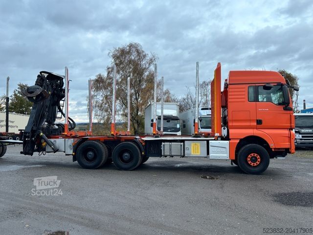 Samochód do przewozu drewna MAN TGX33.510 6x4*Palfinger EpsilonQ150Z96*2xAussch.