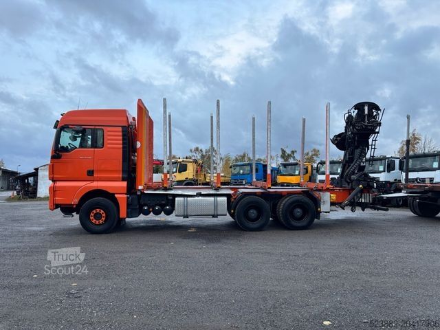 Samochód do przewozu drewna MAN TGX33.510 6x4*Palfinger EpsilonQ150Z96*2xAussch.