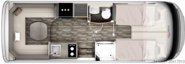 Camping-car intégral FRANKIA F-Line I 680 PLUS EDITION TOGETHER 4.5T Klima