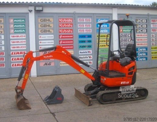 Mini ekskavatorius KUBOTA U17-3a * 2x Löffel * * Verstellfahrwerk *