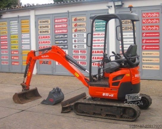 Mini ekskavatorius KUBOTA U17-3a * 2x Löffel * * Verstellfahrwerk *