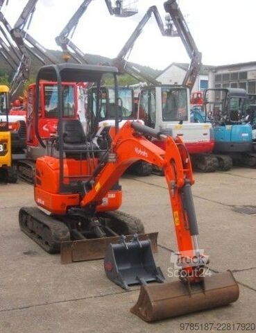 Mini ekskavatorius KUBOTA U17-3a * 2x Löffel * * Verstellfahrwerk *