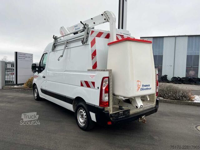 Platformă de lucru montată pe camion Renault Master 2.3 dCi / France Elevateur 121FCC, 12,5m