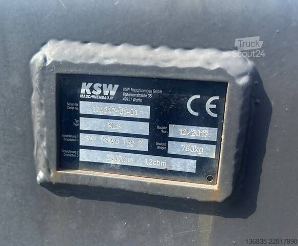 стандартный ковш Volvo Klappschaufel für L 35 G