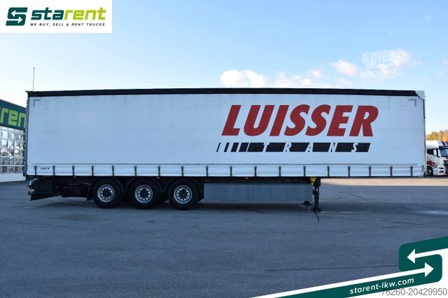 Ανοιχτό ημιρυμουλκούμενο με μουσαμά SCHMITZ CARGOBULL Tautliner Hubdach Liftachse Palettenkasten Palka