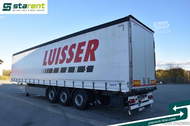 Ανοιχτό ημιρυμουλκούμενο με μουσαμά SCHMITZ CARGOBULL Tautliner Hubdach Liftachse Palettenkasten Palka