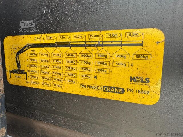 Crane MAN TGS 33.400 + PALFINGER PK16502 + 6X4 + TIPPER +...