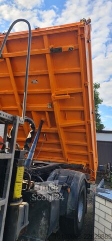 Kipper LKW mit Kran Palfinger 12001 EH MAN TGS 18.360