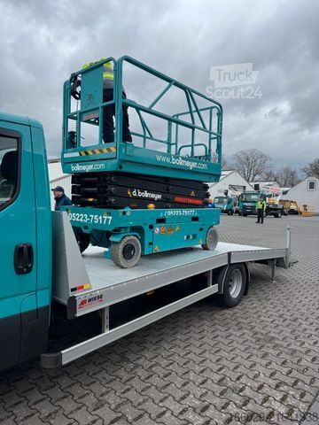 Automobilių gabenimo furgonas IVECO Maschinentransporter Arbeitsbühnentransporter