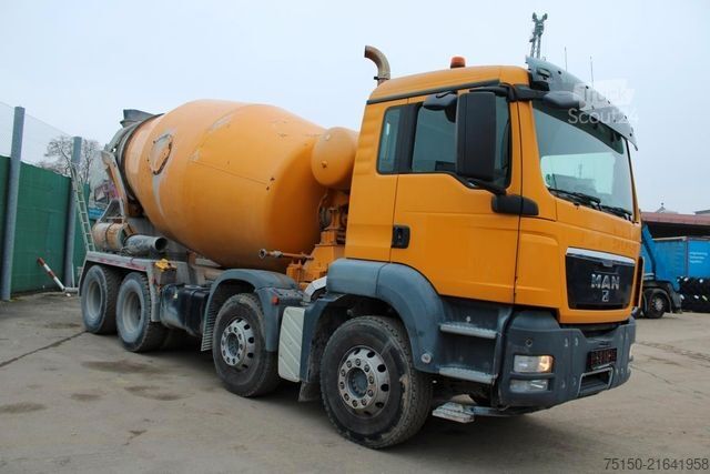 Beton mikser kamyonu MAN TGS 32.400 8x4 BB STETTER 9 m³ - EURO 5 Nr.: 044