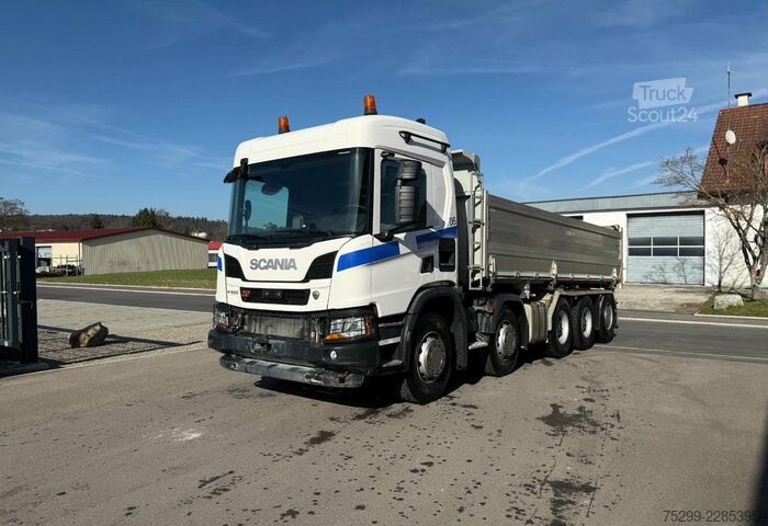 2020 SCANIA P500 10x4*6 Trösch 3SK, első hajtott tengely sérült Scania P500 XT 10x4*6 erste Antriebsachse Schaden