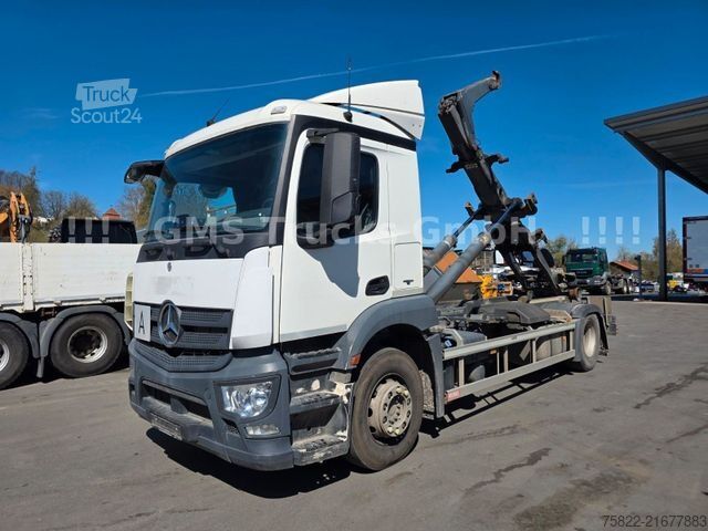 Tovornjak s kavljem za kontejnerje MERCEDES-BENZ Antos Actros 1843 / Meiller Knick /NUR130km/FUNK