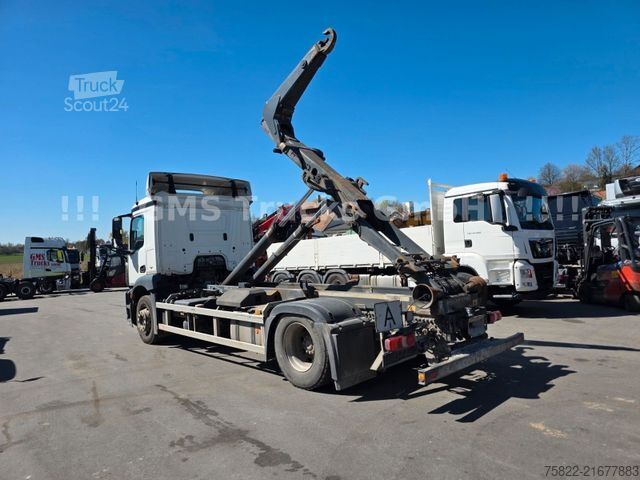 Tovornjak s kavljem za kontejnerje MERCEDES-BENZ Antos Actros 1843 / Meiller Knick /NUR130km/FUNK