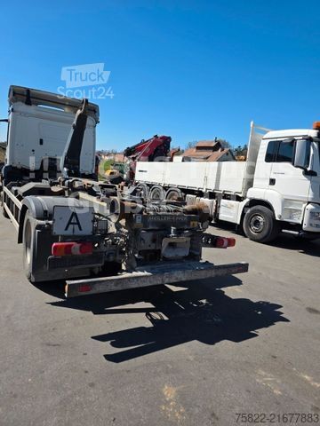 Tovornjak s kavljem za kontejnerje MERCEDES-BENZ Antos Actros 1843 / Meiller Knick /NUR130km/FUNK