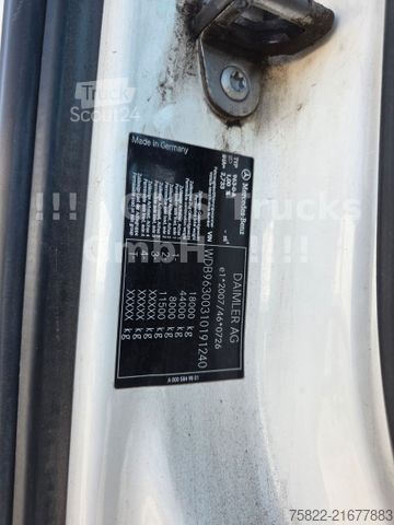 Tovornjak s kavljem za kontejnerje MERCEDES-BENZ Antos Actros 1843 / Meiller Knick /NUR130km/FUNK
