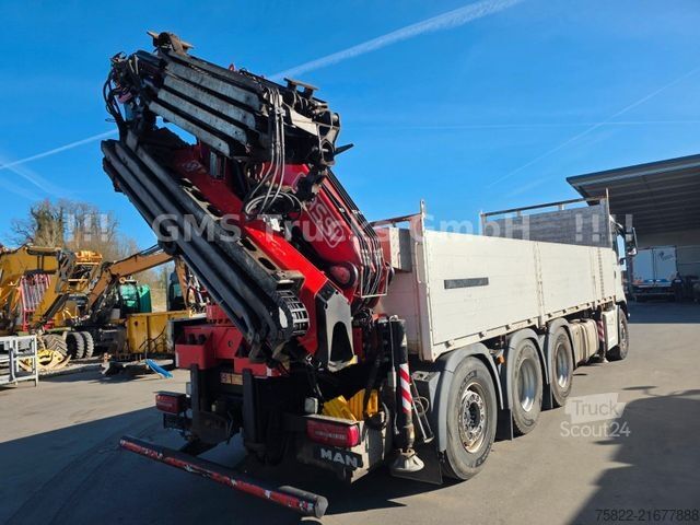 LKW mit Pritsche (offen) MAN TGS 35.460 / 8X4 / 28m Kran Fassi 365 + Flyjib