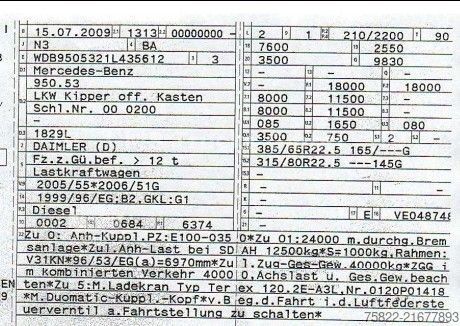 Autocamion basculant tridirecțional MERCEDES-BENZ Axor 1829 / E5 / ALU Kipper / Atlas Kran