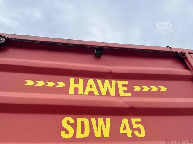 Vagón cargador HAWE Tridem SDW 45T, Heckentleerung, Silagewagen