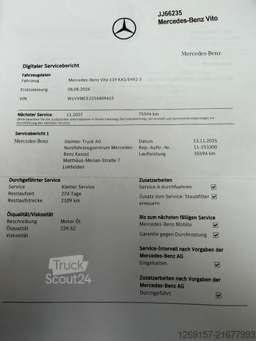 Furgoneta MERCEDES-BENZ Vito Kasten 119 CDI RWD SELECT extralang MOPF