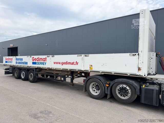 Platform trailer Schmitz Cargobull SCB*S3T - 3 AS PLATEAU + ALU ZIJBORDEN / PLATEA...