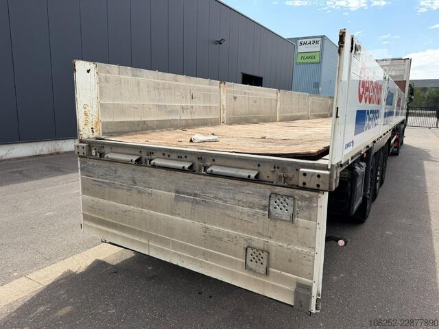 Platform trailer Schmitz Cargobull SCB*S3T - 3 AS PLATEAU + ALU ZIJBORDEN / PLATEA...