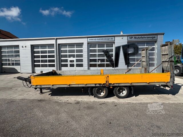 Lavtloader trailer SCHMIDT TUE119SP Tandemtieflader verzinkt