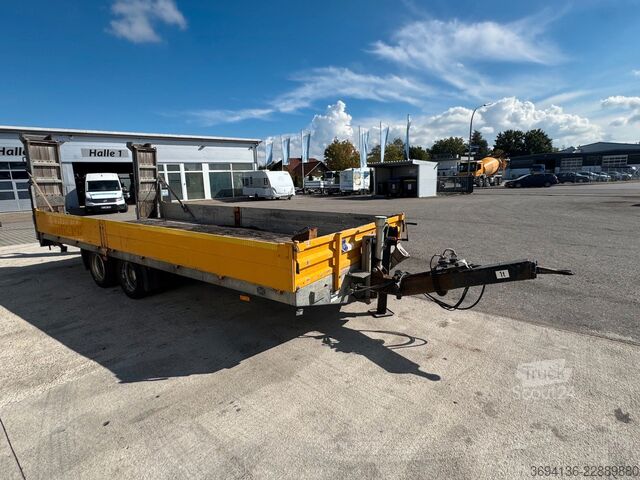 Lavtloader trailer SCHMIDT TUE119SP Tandemtieflader verzinkt