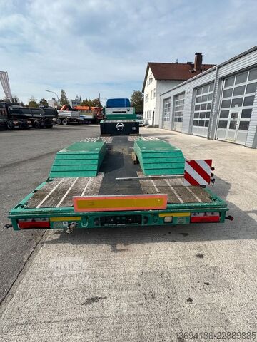 Semirremolque de plataforma baja MEUSBURGER MTS 3 spezial Tiefbett 2x ausziehbar