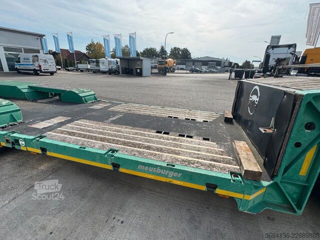 Semirremolque de plataforma baja MEUSBURGER MTS 3 spezial Tiefbett 2x ausziehbar