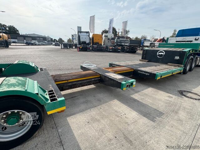 Semirremolque de plataforma baja MEUSBURGER MTS 3 spezial Tiefbett 2x ausziehbar