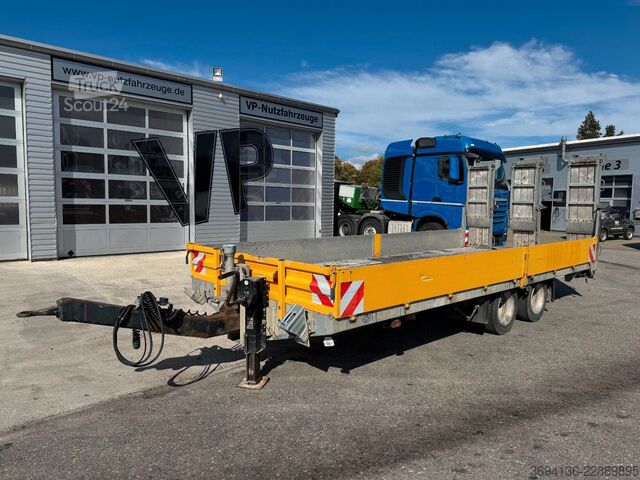 Remolque de plataforma baja SCHMIDT TUE119SR Tandemtieflader verzinkt