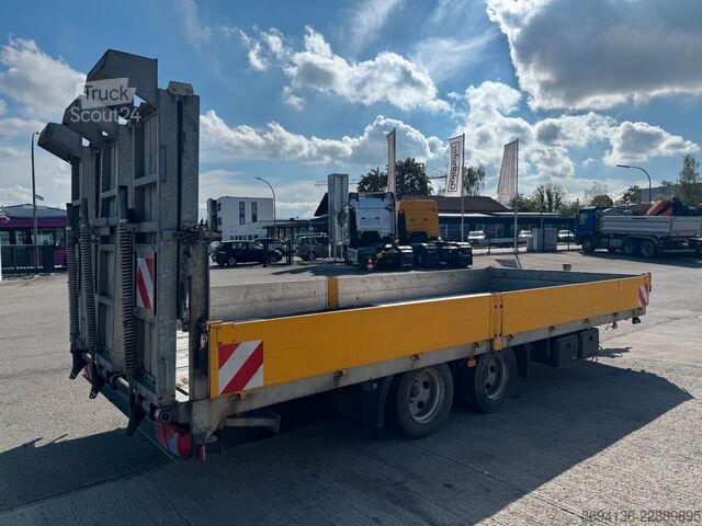 Remolque de plataforma baja SCHMIDT TUE119SR Tandemtieflader verzinkt