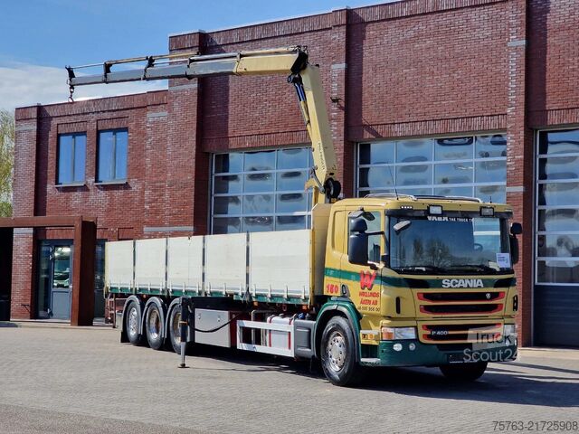 Camião-grua Scania P400 8x4*4 - Palfinger PK18002-EH Crane - Exten...