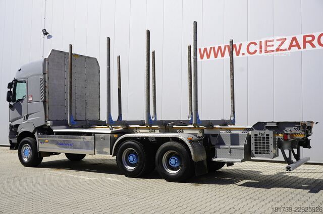 φορτηγό μεταφοράς ξυλείας Renault K520 DE13 6x6 / 80 tho. km! / 78 t
