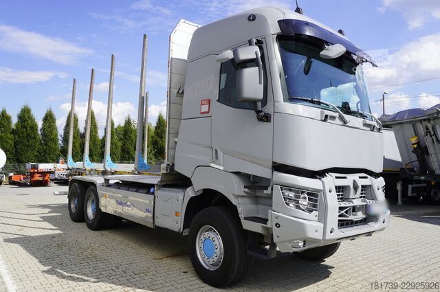 φορτηγό μεταφοράς ξυλείας Renault K520 DE13 6x6 / 80 tho. km! / 78 t