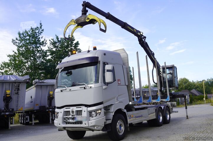 Δασοκομικό φορτηγό με γερανό Renault VP K520 6x4 Medium / Tajfun LIV 120 K